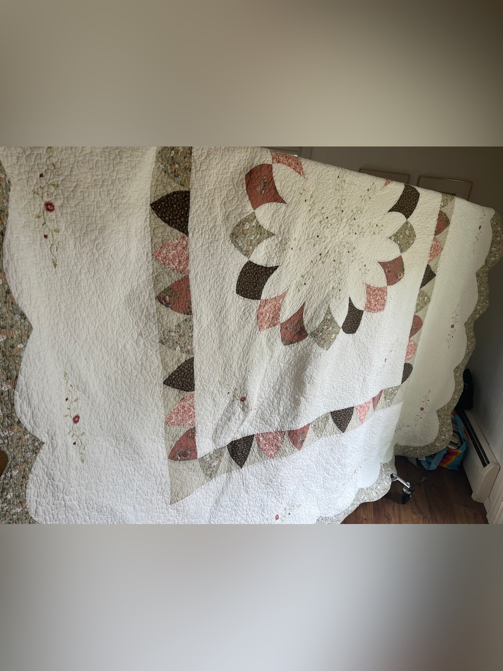 Vintage style patchwork quilt